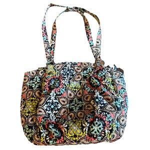 Vera Bradley Women's Mandy Sierra Quilted Paisley Shoulder Bag Handbag Purse